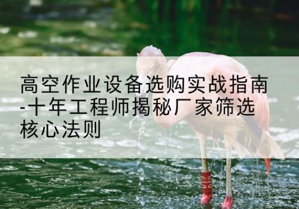 前进剪叉式升降机厂家-高空作业设备选购实战指南-十年工程师揭秘厂家筛选核心法则
